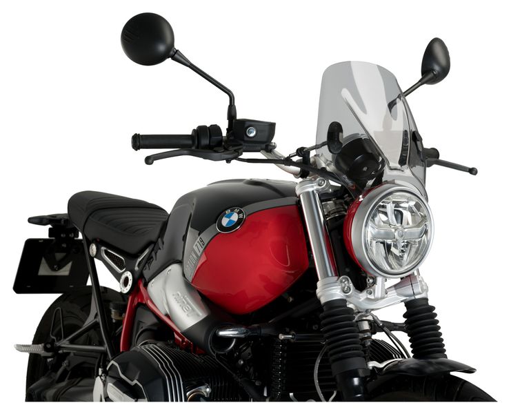 Вітрове скло на мотоцикл з круглою фарою Scrambler Mini А-09010-3 фото