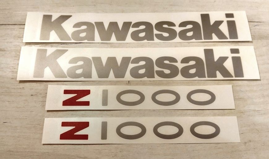 Наклейки Kawasaki Z750 2007-2009 (комплект) - Standart KZ1000Silver фото