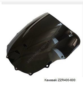 Стекло ветровик Kawasaki ZZR1100 (темное) 807617915 фото