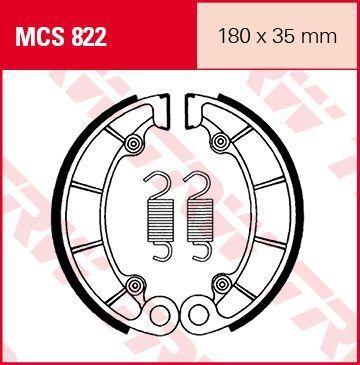 Колодки барабанные HONDA VT750 VT1100 |PC800| VF750 Magna TRW Lucas (Rear) 1180395720 фото