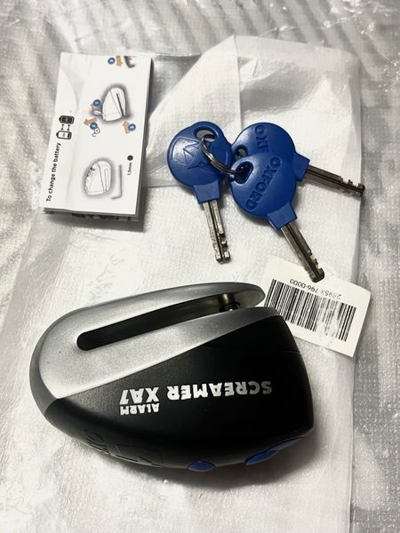 Замок на диск Oxford Screamer 2 в 1 (звуковой) 8115602790 фото