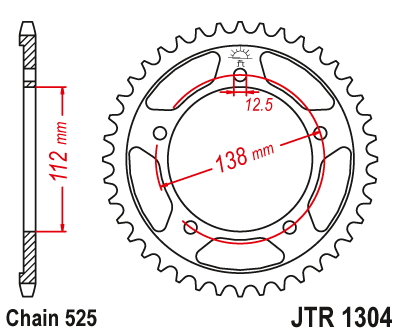 Звезда задняя HONDA CBR600F4 99-00 JTR1304,44 2734075484 фото