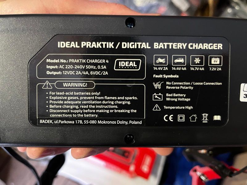 Зарядний пристрій для АКБ мото авто CHARGER I-03450 фото