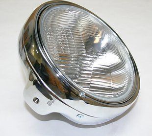 Фара на мотоциклі Honda CB750, CB500, CB400 - H4 Хром 627640671 фото