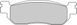 Колодки Yamaha YP TW XG XT YZF-R6 YZF-R1 Ferodo FDB2083 (Organic) FDB2083 фото 1