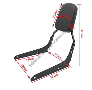 Cпинка на Honda VT750C2 Shadow Spirit / VT750C2B Phantom 790222287 фото