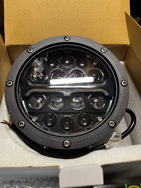 Фара круглая на мотоцикл&nbsp;Caferacer PULS LED&nbsp;Scrambler&nbsp; Фара классическая&nbsp;Caferacer PULS LED&nbsp;Scrambler&nbsp; фото