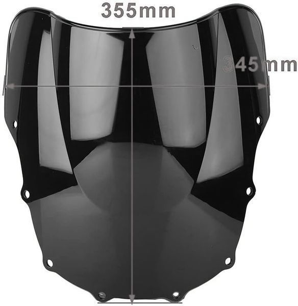 Стекло ветровик Kawasaki ZZR400 ZZR600 (темное) 540144598 фото