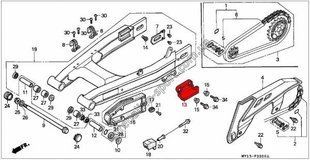 Захист уловлювач ланцюга HONDA Afrika Twin XRV750 OEM (52156-KB7-000) 314155131 фото